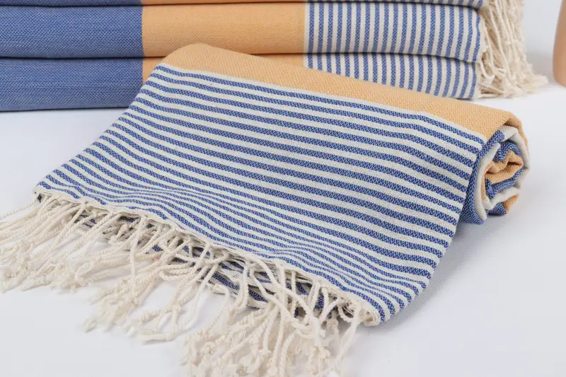 Handwoven Turkish Towel, 68x40 Cotton Striped Towel, Personalized Bridesmaid Gift, Cotton towel, Bridemaids Beach Towel, Travel towel, Custom Gifts - 4