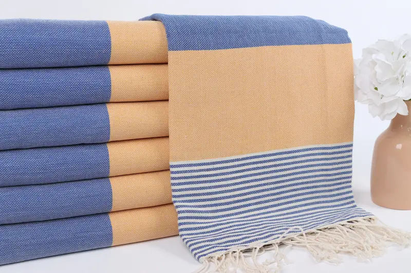 Handwoven Turkish Towel, 68x40 Cotton Striped Towel, Personalized Bridesmaid Gift, Cotton towel, Bridemaids Beach Towel, Travel towel, Custom Gifts - 2