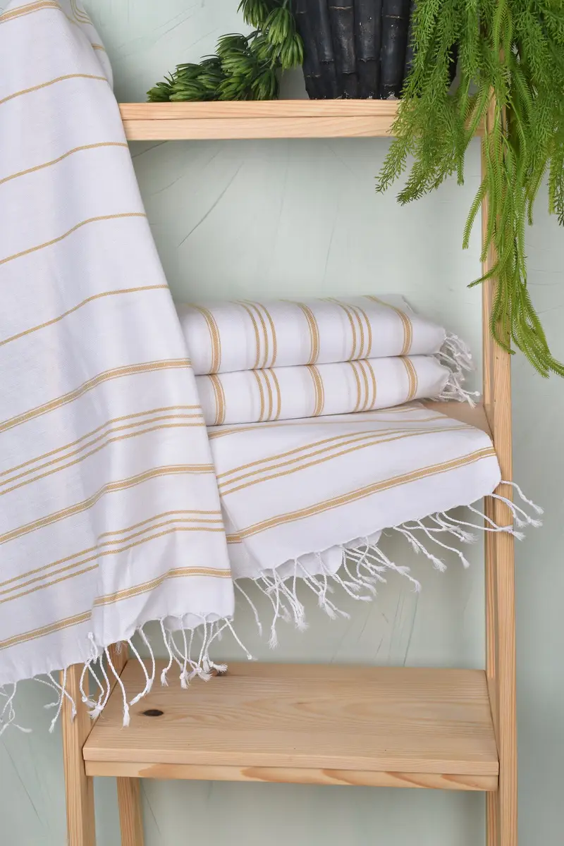 Kitchen Towel, 40x24 Cotton Striped Towel, Personalized Hand Towel, Small Bath Towels, Summer Towel, Monogrammed Turkish Towel, Customized Towels - 6