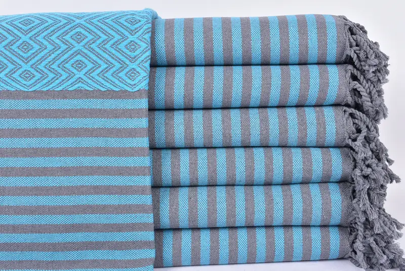 Soft and absorbent Turkish towel, Monogram Towels, Cotton towel, Gifts For Him, Bridal Shower Favor, 70x40 Cotton Diamond Towel, Bridal Shower Gift - 1