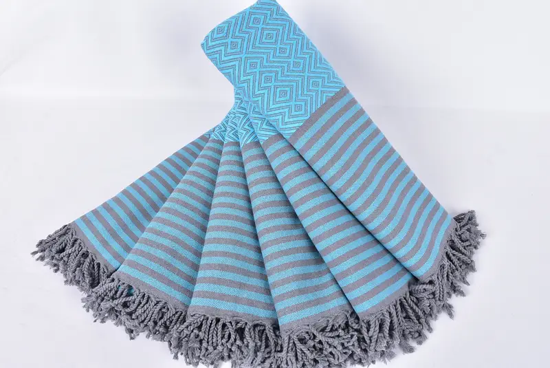 Soft and absorbent Turkish towel, Monogram Towels, Cotton towel, Gifts For Him, Bridal Shower Favor, 70x40 Cotton Diamond Towel, Bridal Shower Gift - 3