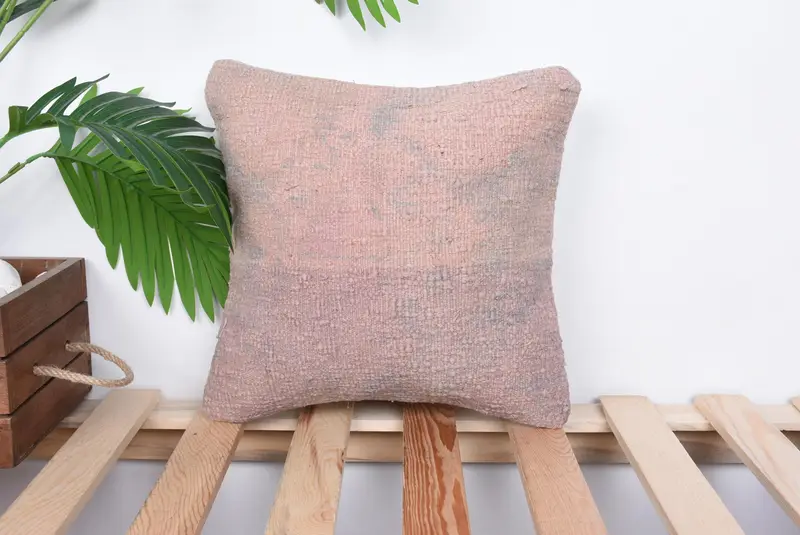 Gift Pillow, Ikat Pillow, Pillow, Cozy Throw Pillow Case, Home Decor Pillow, Colorful Pillow, Vintage Pillow, 12x12 Pink Pillow Case - 1