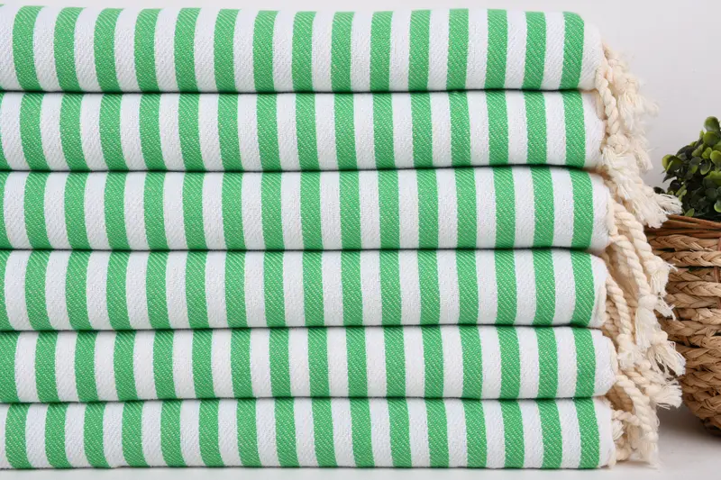 40x18 Pamuklu Çizgili Havlu, Spa Havlu, Türk El Havlusu, Nedime Hediyeleri Kişiselleştirilmiş, Kişiselleştirilmiş El Havlusu, Banyo Havlular, Nedime Hediyesi - 2