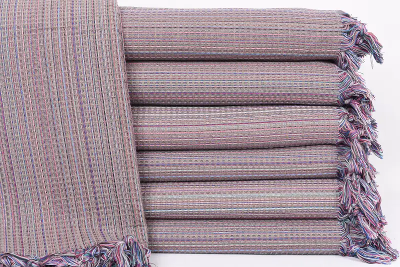Boho Throw Blankets, Bachelorette Party Gifts For Bride, Boyfriend Gift, 92x88 Cotton Geometric Towel, Monogram Blanket, Shower Curtain, Bedspread - 1