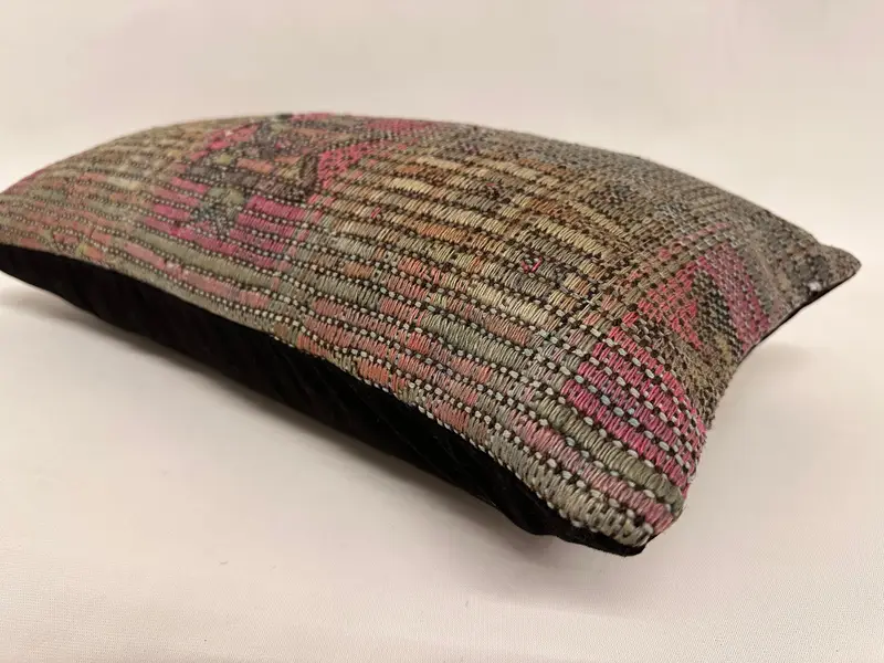 Gift Pillow, 12x24 Brown Cushion Cover, Vintage Kilim Throw Pillow, Customized Cushion Case, Handmade Kilim Cushion, Cushion Case - 6