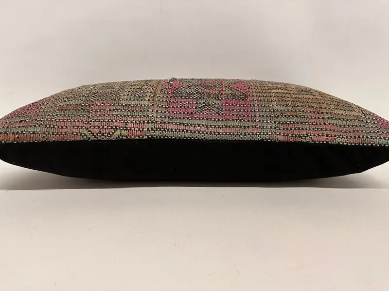 Gift Pillow, 12x24 Brown Cushion Cover, Vintage Kilim Throw Pillow, Customized Cushion Case, Handmade Kilim Cushion, Cushion Case - 5