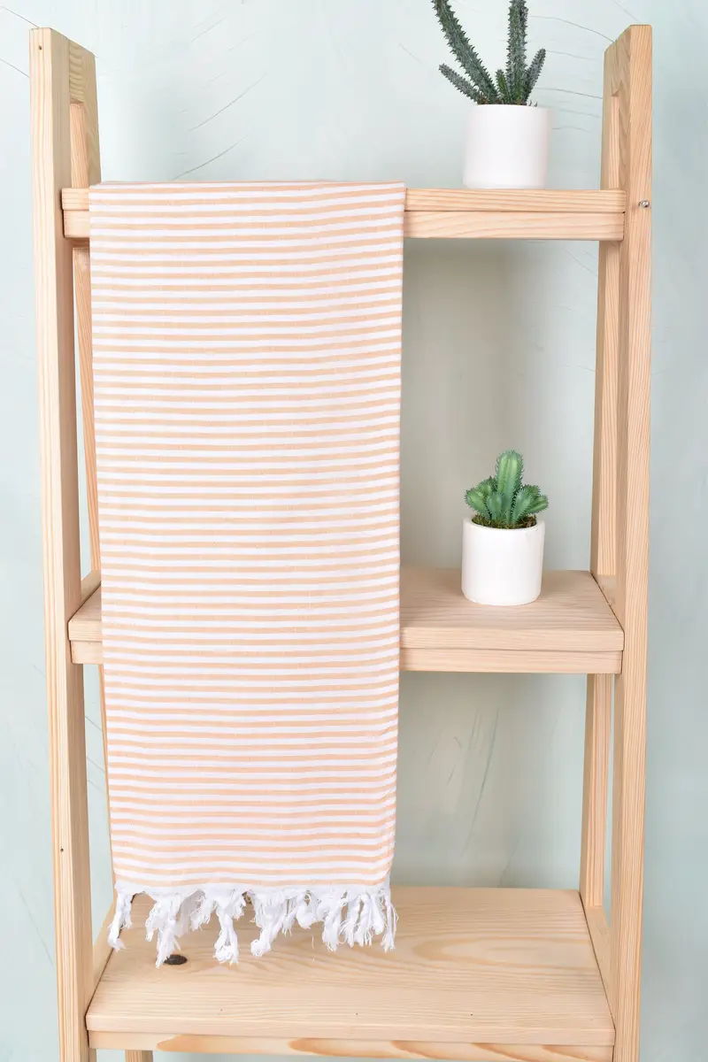Gift For Mom, Bachelorette Party Gifts Bridesmaids, Monogrammed Beach Towel, Turkish Towel Monogram, Turkish bath towel, 68x36 Cotton Striped Towel - 8