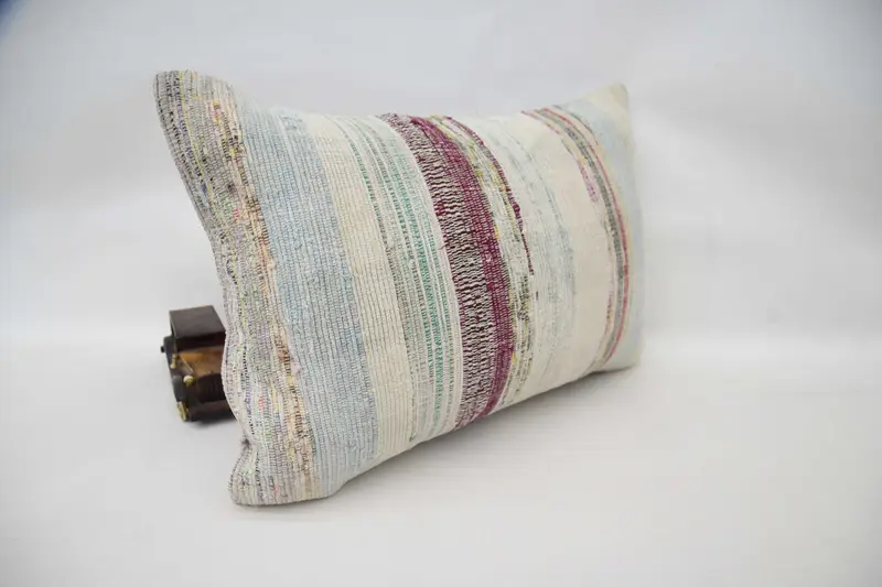 Pillow Cover, Pillow for Couch, Couch Pillow Case, Boho Pillow, Traditional Cushion Cover, 16x24 Blue Cushion Case, Vintage Pillow - 3