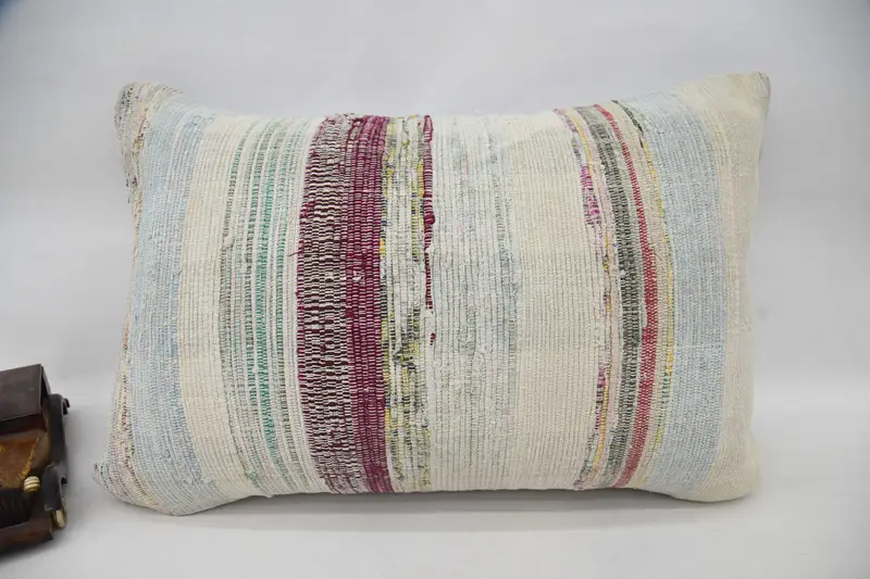 Pillow Cover, Pillow for Couch, Couch Pillow Case, Boho Pillow, Traditional Cushion Cover, 16x24 Blue Cushion Case, Vintage Pillow - 1