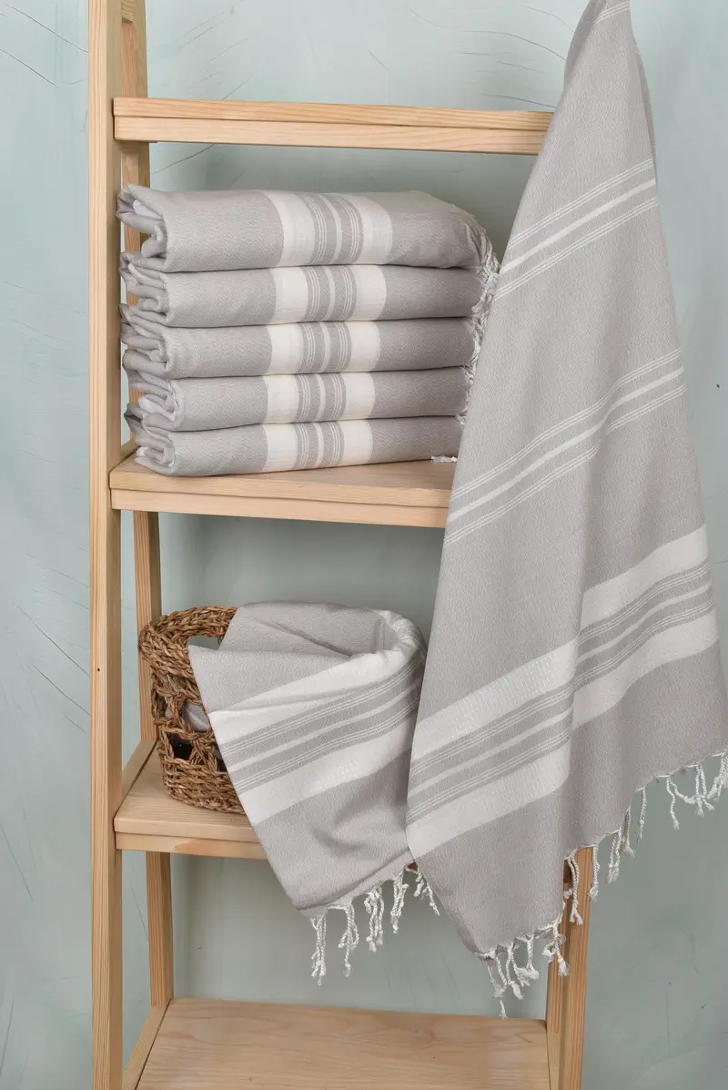 Embroidered Beach Towel, Baby Boy Gift, Large Turkish Towel, Turkish Towel Beach, 60x38 Cotton Striped Towel, Beach Towel Bulk, Holiday Towel - 3