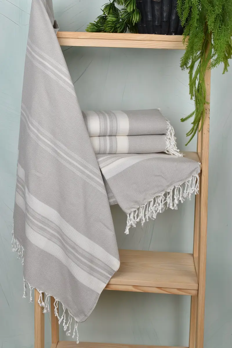 Embroidered Beach Towel, Baby Boy Gift, Large Turkish Towel, Turkish Towel Beach, 60x38 Cotton Striped Towel, Beach Towel Bulk, Holiday Towel - 6