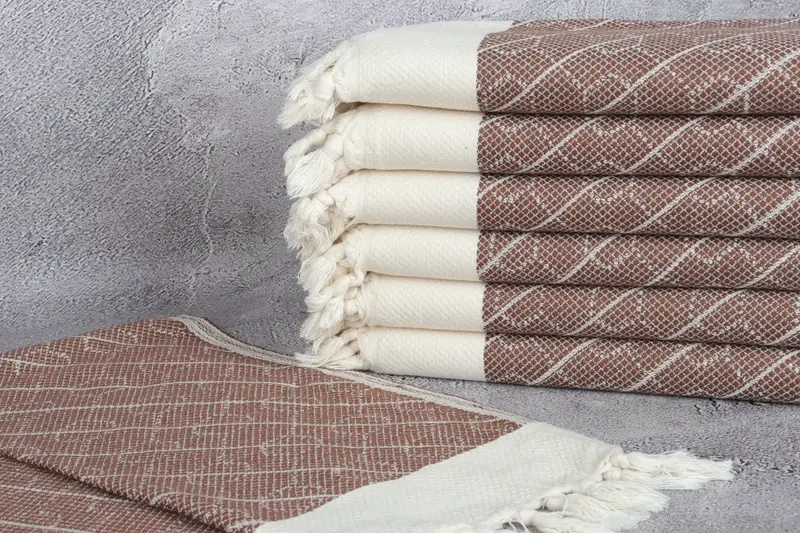 Personalized Wedding Gift For Couple, Kitchen Towel, Gift For Her, Turkish Hand Towel, 36x18 Cotton Geometric Towel, Monogram Kitchen Towel - 2