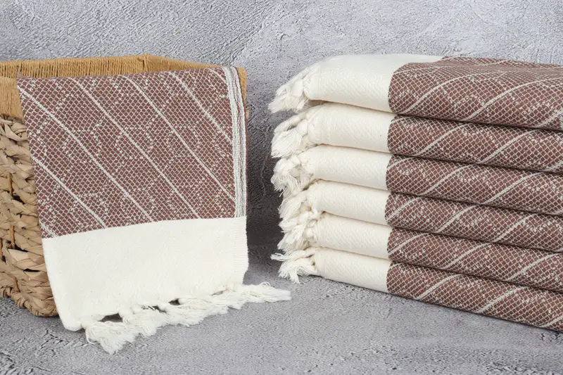 Personalized Wedding Gift For Couple, Kitchen Towel, Gift For Her, Turkish Hand Towel, 36x18 Cotton Geometric Towel, Monogram Kitchen Towel - 3