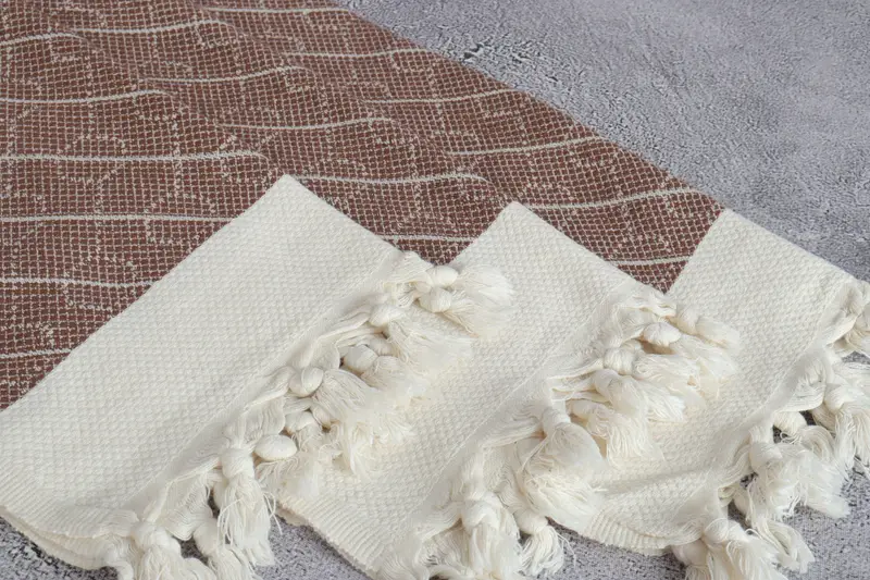 Personalized Wedding Gift For Couple, Kitchen Towel, Gift For Her, Turkish Hand Towel, 36x18 Cotton Geometric Towel, Monogram Kitchen Towel - 5