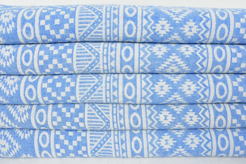 68x36 Cotton Geometric Towel, Quick-dry peshtemal, Absorbent Turkish towel, Hammam towel, Bachelorette Party Favors Beach, Bridesmaid Towel - 2