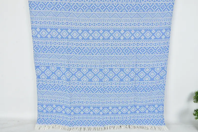68x36 Cotton Geometric Towel, Quick-dry peshtemal, Absorbent Turkish towel, Hammam towel, Bachelorette Party Favors Beach, Bridesmaid Towel - 7