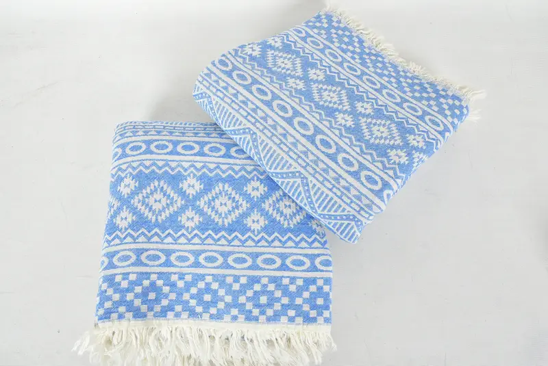 68x36 Cotton Geometric Towel, Quick-dry peshtemal, Absorbent Turkish towel, Hammam towel, Bachelorette Party Favors Beach, Bridesmaid Towel - 6