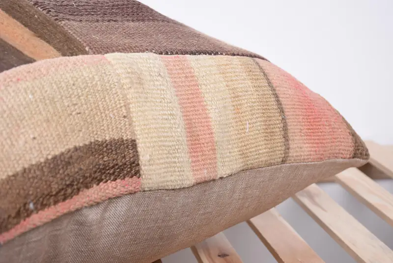 Throw Kilim Pillow, Handmade Throw Pillow Case, Pillow for Couch, Vintage Kilim Pillow, Pillow Sham, 28x28 Blue Cushion Case, Sofa Pillow Case - 7