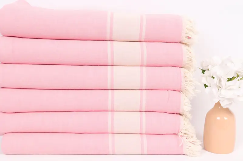 Bachelorette Gifts, Handmade Gift, Bachelorette Large Towel, Turkish Throw Blanket, 70x60 Cotton Striped Towel, Wedding Favors, Custom Wedding Gifts - 3