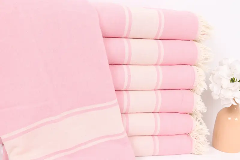 Bachelorette Gifts, Handmade Gift, Bachelorette Large Towel, Turkish Throw Blanket, 70x60 Cotton Striped Towel, Wedding Favors, Custom Wedding Gifts - 1