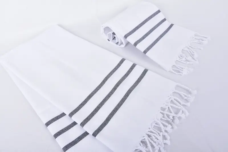 Bekarlığa veda parti eşyaları, düğün hediyesi fikirleri, mutfak havlu, banyo havlu, nakış havlu, düğün iyilikleri, 40x18 pamuklu çizgili havlu - 7