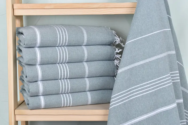 70x40 Cotton Striped Towel, Monogram Towels, Peshtemal, Beach Towel Gift, Pool Towels, Lightweight towel, Girl Trip Party Favor, Best Beach Towel - 2
