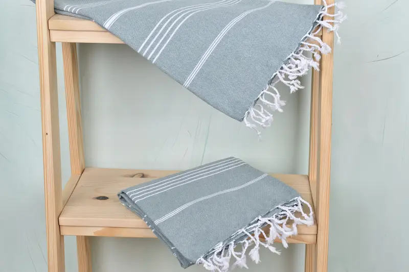 70x40 Cotton Striped Towel, Monogram Towels, Peshtemal, Beach Towel Gift, Pool Towels, Lightweight towel, Girl Trip Party Favor, Best Beach Towel - 5
