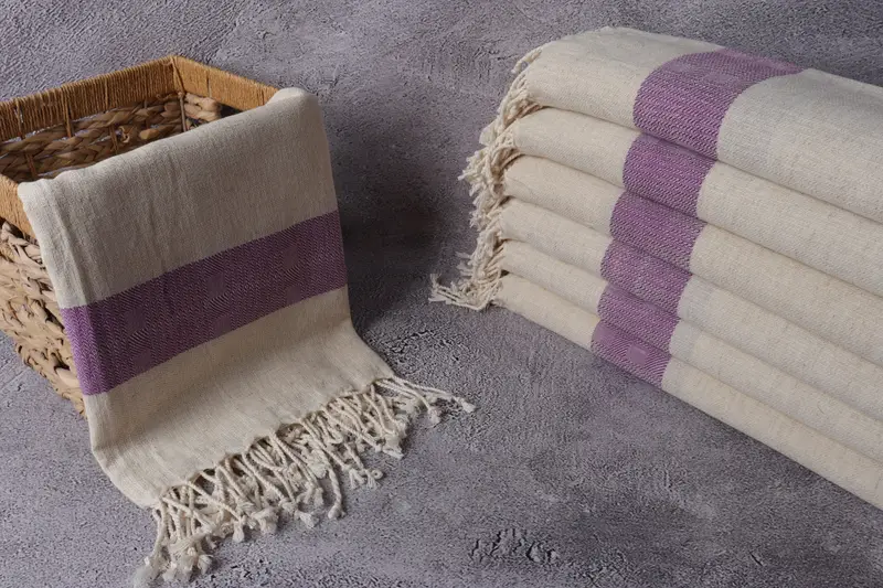 Large Turkish Towel, Bridal Shower Gifts, Turkish beach towel, Custom Turkish Towel, 70x36 Cotton Striped Towel, Custom Towel Beach, Peshtemal Towel - 3