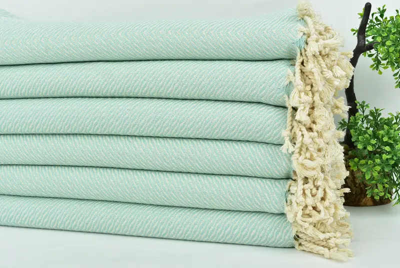 70x40 Cotton Chevron Towel, Quick-dry towel, Sand-Resistant Peshtemal, Bath towel, Turkish Beach Towel Personalized, Gift For Him, Custom Gifts - 3