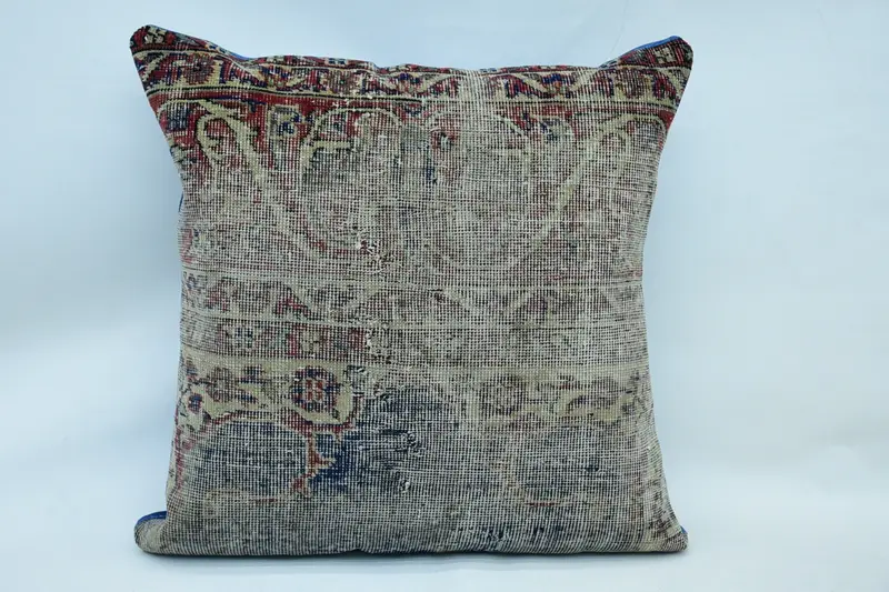 Traditional Cushion, 28x28 Red Cushion Case, Turkish Kilim Pillow, Ethnical Kilim Rug Pillow, Custom Pillow Sham, Kilim Pillow Cover, Pillow Case - 1