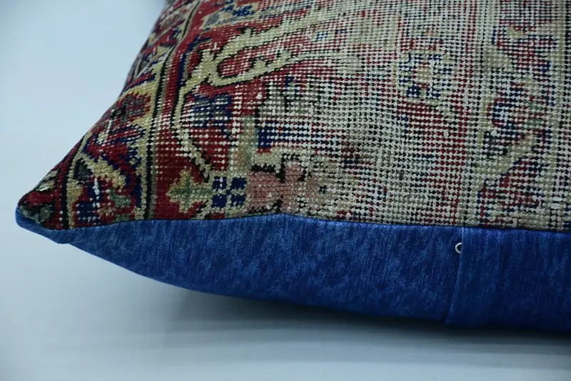 Traditional Cushion, 28x28 Red Cushion Case, Turkish Kilim Pillow, Ethnical Kilim Rug Pillow, Custom Pillow Sham, Kilim Pillow Cover, Pillow Case - 5