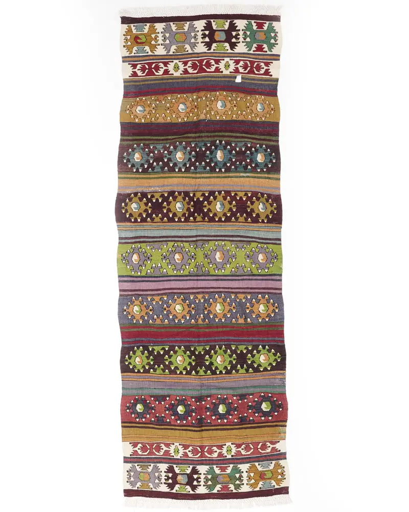 Zarif Yeşil Halı, 2,8x8,3 ft Şık Dekor Essential