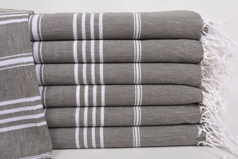 Custom Towel, Best Friend Gift, Valentines Gift, Wedding Gift, Luxury Turkish beach towel for summer vacation, 76x40 Cotton Striped Towel, Gym Towel - 1