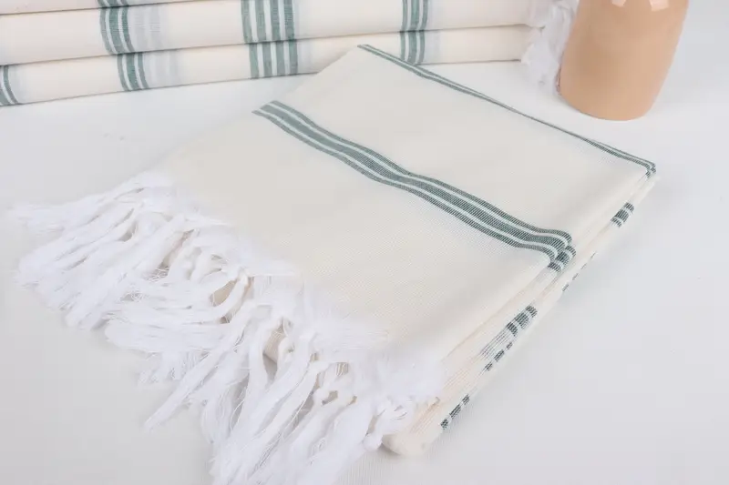 Wedding Gifts Towel, Bridal Party Gifts, Sand-resistant towel, Bachelorette Party Decorations, 70x40 Cotton Striped Towel, Unique Wedding Gift - 5