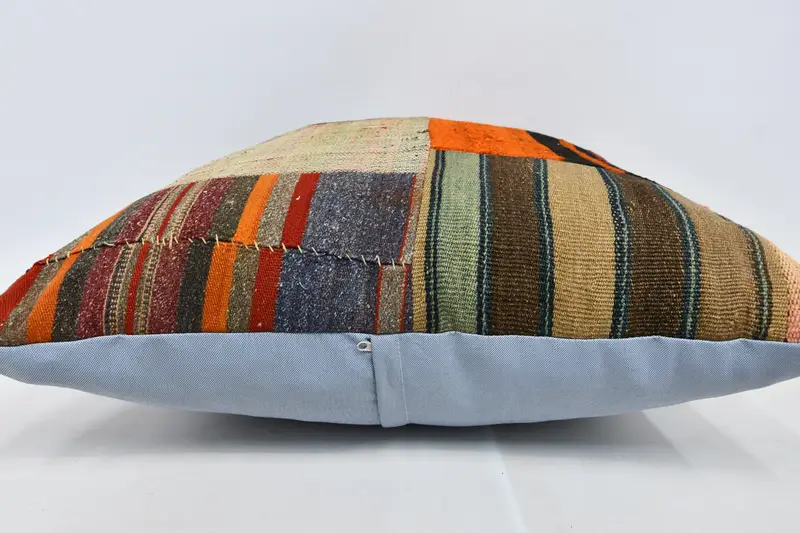 Pillow for Sofa, Cushion, 28x28 Brown Pillow Sham, Boho Chic Cushion Cover, Throw Kilim Pillow, Vintage Kilim Throw Pillow, Southwestern Pillow - 6