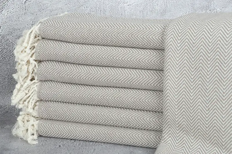 70x40 Cotton Herringbone Towel, Sand-Resistant Peshtemal, Bath towel, Custom Beach Towel, Bachelorette Party Decorations, Bachelorette Party Favor - 1