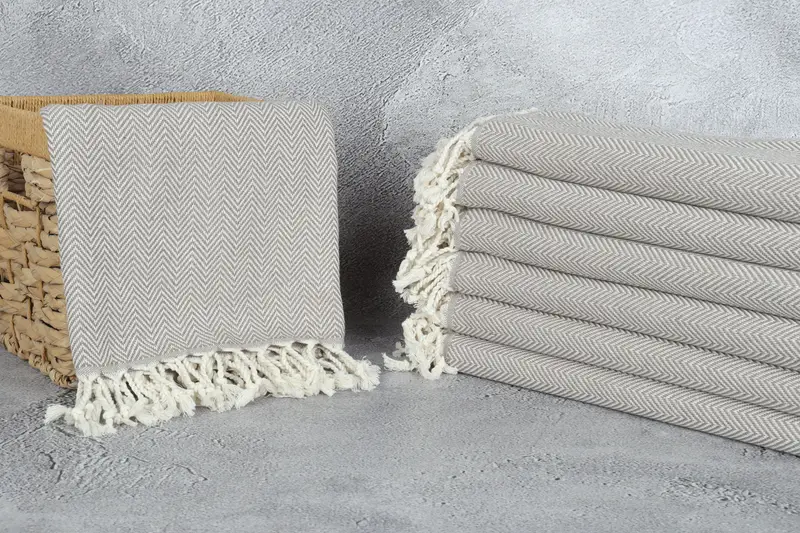 70x40 Cotton Herringbone Towel, Sand-Resistant Peshtemal, Bath towel, Custom Beach Towel, Bachelorette Party Decorations, Bachelorette Party Favor - 3