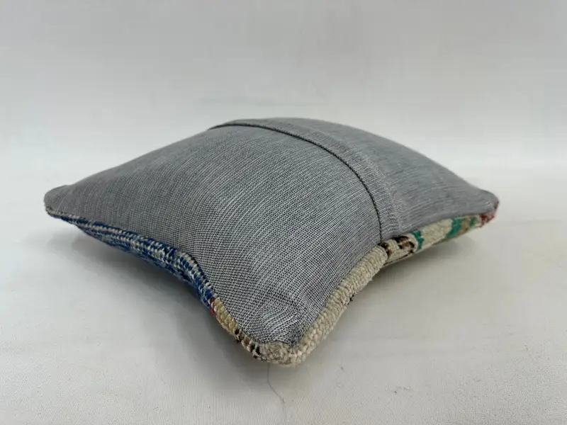 Turkish Pillow, Anatolian Pillow Cover, Pastel Cushion Cover, Pillow Case, 12x12 Blue Cushion, Pillow for Sofa, Boho Pillow Sham Cover - 7