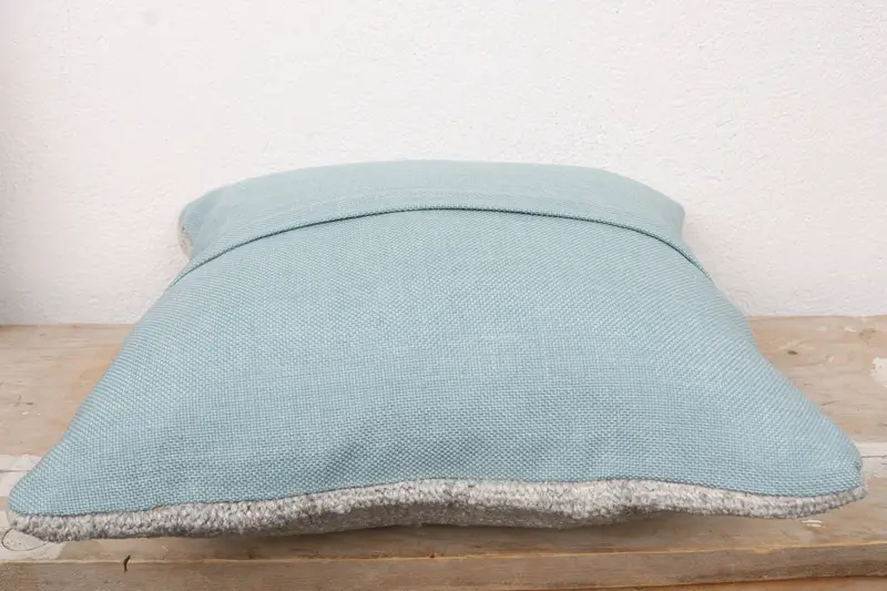 14x14 Gray Pillow Sham, Cushion Cover, Turkish Pillow, Vintage Kilim Throw Pillow, Comfy Throw Cushion, Nomadic Cushion Case, Gift Pillow - 7