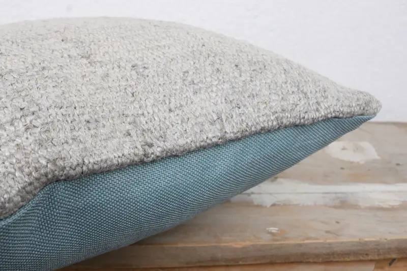 14x14 Gray Pillow Sham, Cushion Cover, Turkish Pillow, Vintage Kilim Throw Pillow, Comfy Throw Cushion, Nomadic Cushion Case, Gift Pillow - 6