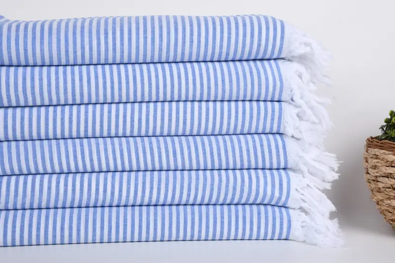 Wedding Gifts Towel, Personalised Gift, Bachelorette Party Favors, Customized Turkish Towel, 68x36 Cotton Striped Towel, Turkish bath towel - 2