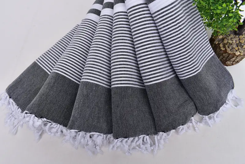 70x40 Cotton Striped Towel, Welcome Wedding Gift, Lightweight Turkish towel for beach, Organic Turkish towel, Turkish hand towel, Personalized Gift - 4