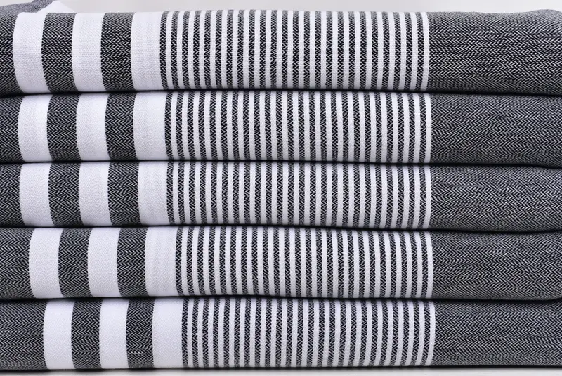 70x40 Cotton Striped Towel, Welcome Wedding Gift, Lightweight Turkish towel for beach, Organic Turkish towel, Turkish hand towel, Personalized Gift - 2