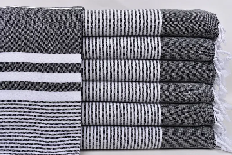 70x40 Cotton Striped Towel, Welcome Wedding Gift, Lightweight Turkish towel for beach, Organic Turkish towel, Turkish hand towel, Personalized Gift - 1