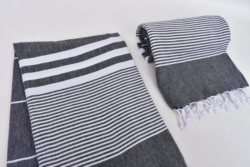 70x40 Cotton Striped Towel, Welcome Wedding Gift, Lightweight Turkish towel for beach, Organic Turkish towel, Turkish hand towel, Personalized Gift - 7