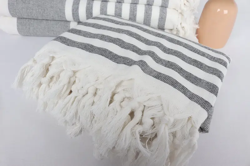 Unique Wedding Gift, Bath towel, Employee Gifts, Pool Towels, Personalized Turkish Towel, 68x36 Cotton Striped Terry Towel, Gift For Him, Yoga Towel - 5