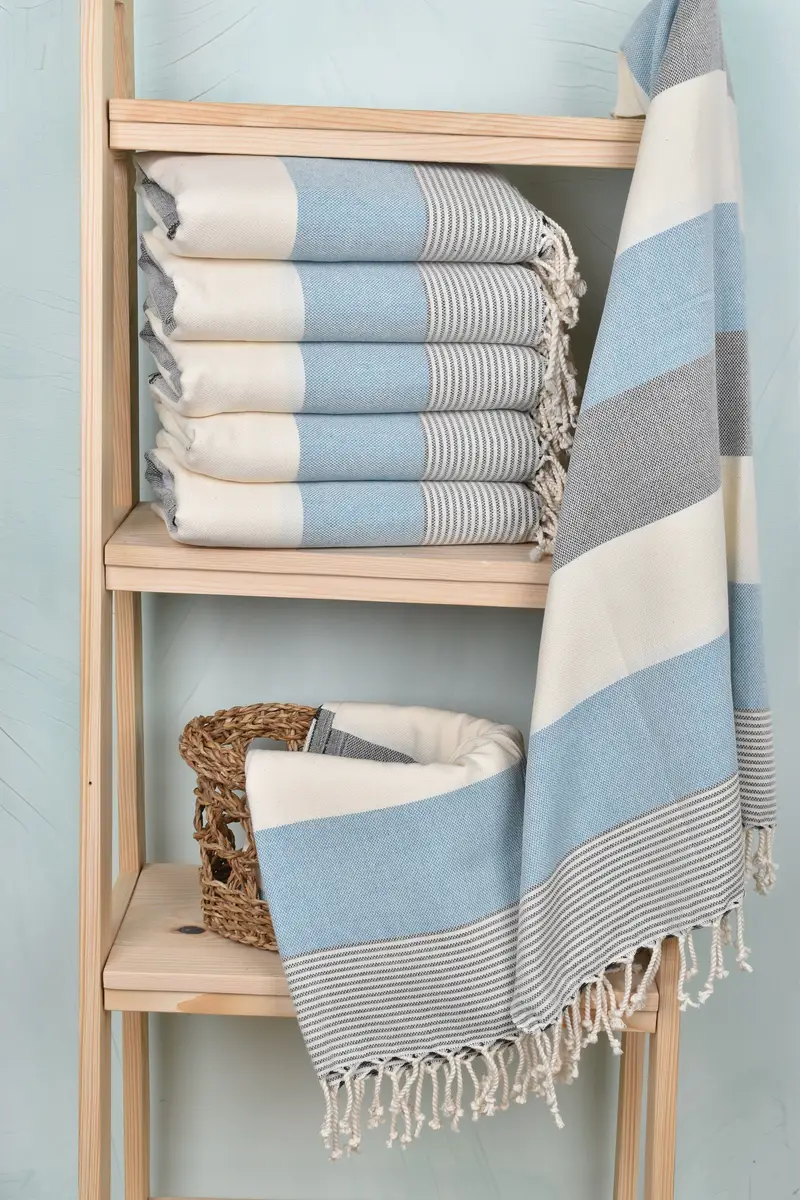 70x40 Cotton Striped Towel, Luxury towel, Bachelorette Party Gifts, Bachelorette Party Gifts Bridesmaids, Organic Towel, Best Friend Christmas Gift - 3