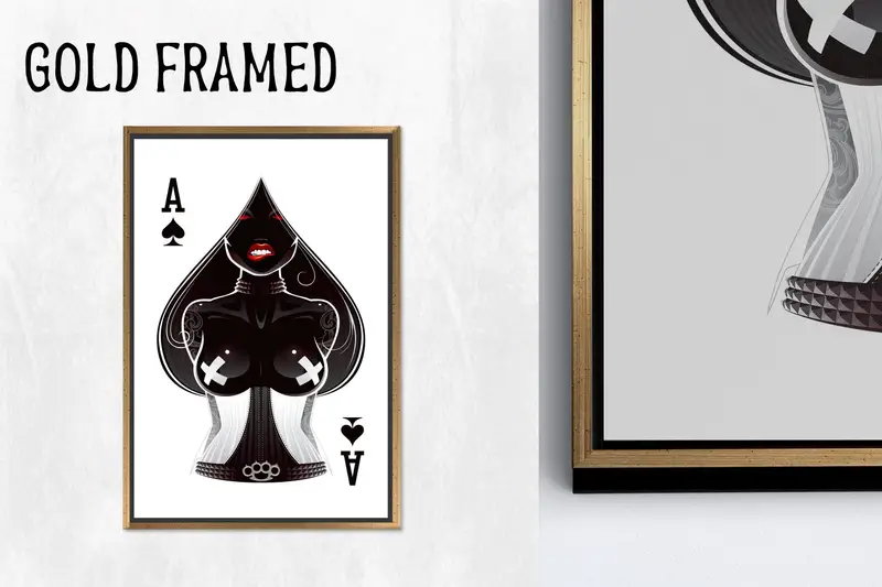 Zarif Adam Mağara Dekoru için Trendy Seksi Kadın Kanvas Tablo