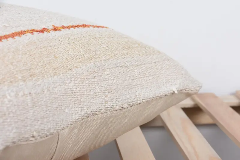 Home Decor Pillow, Sofa Bolster Pillow Sham, Ethnical Kilim Rug Pillow, Kilim Pillow Cover, 20x20 Beige Cushion Cover, Cushion Case - 7