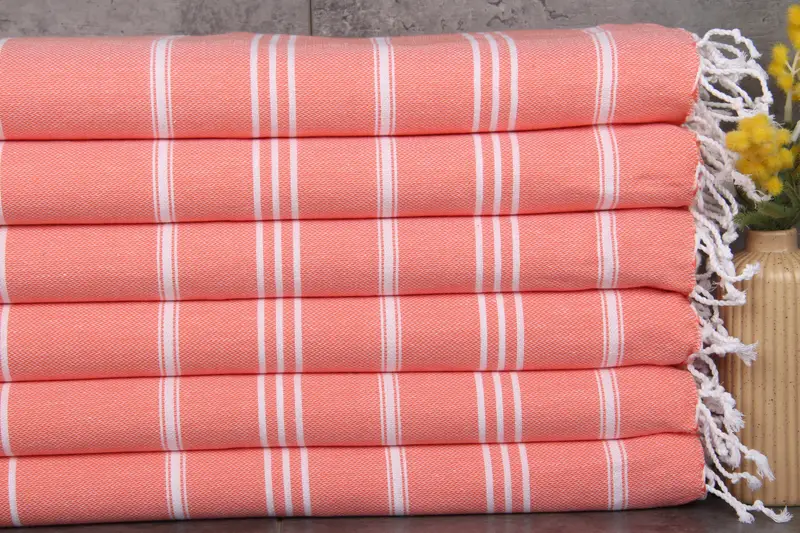 40x24 Cotton Striped Towel, Monogrammed Hand Towel, Custom Hand Towel, Home Decor Towel, Wedding Anniversary Gift, Personalized Hand Towel - 1